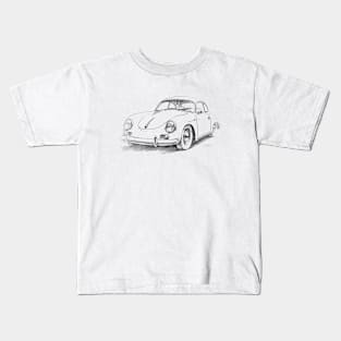 Chalk drawing - cars Kids T-Shirt